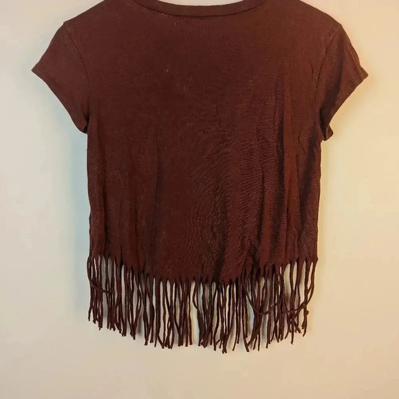 American Eagle Outfitters Fringed Tee Shirt / XS - Picture 5 of 5